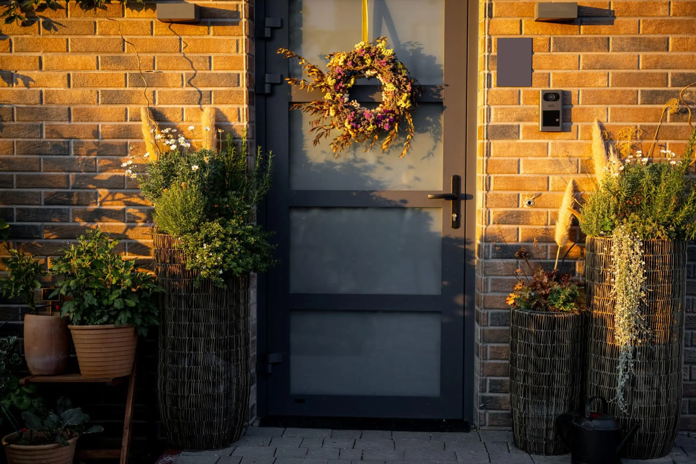 standard door size - decorated entrance door
